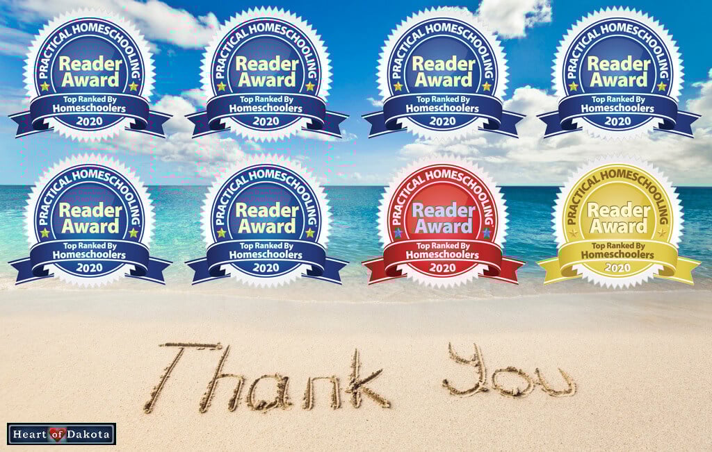 2020 Practical Homeschooling Reader Awards - Heart of Dakota