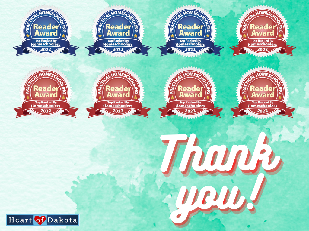 Thank you for voting for us in the 2022 Practical Homeschooling Reader